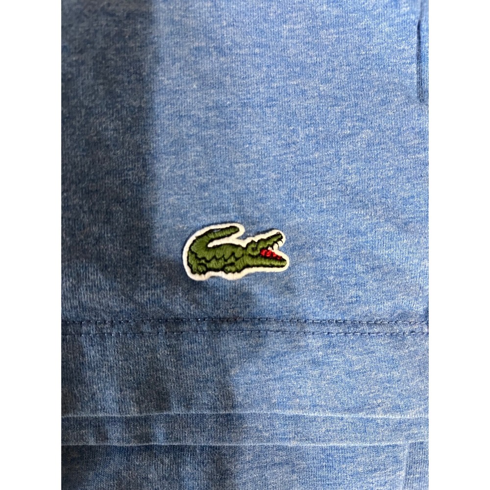 Lacoste Mens Regular Fit Script Logo Graphic T-Shirt Blue XXL FR 7 FA13751-07 - Picture 5 of 8